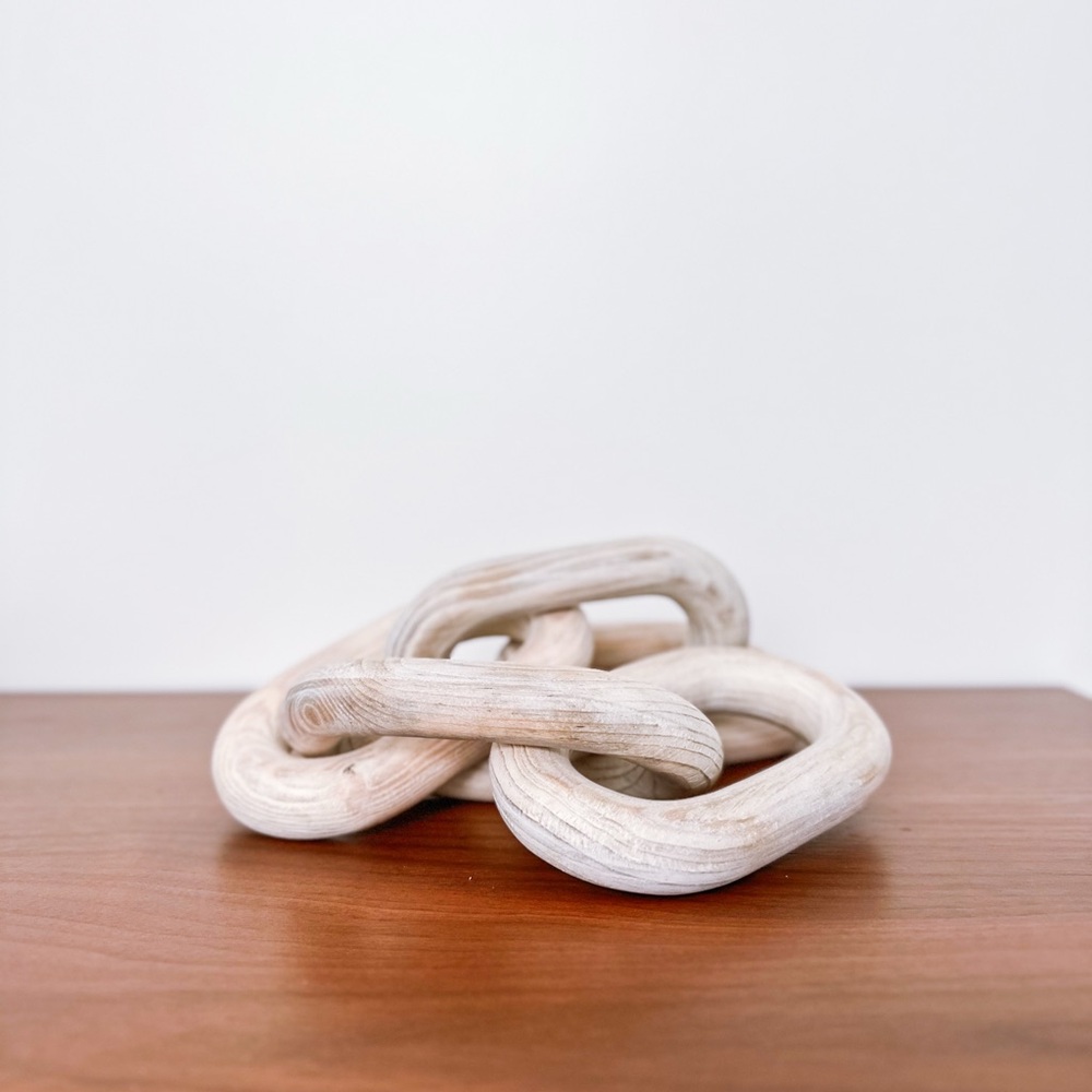 Bloomist Pale Wood Chain, Small Link